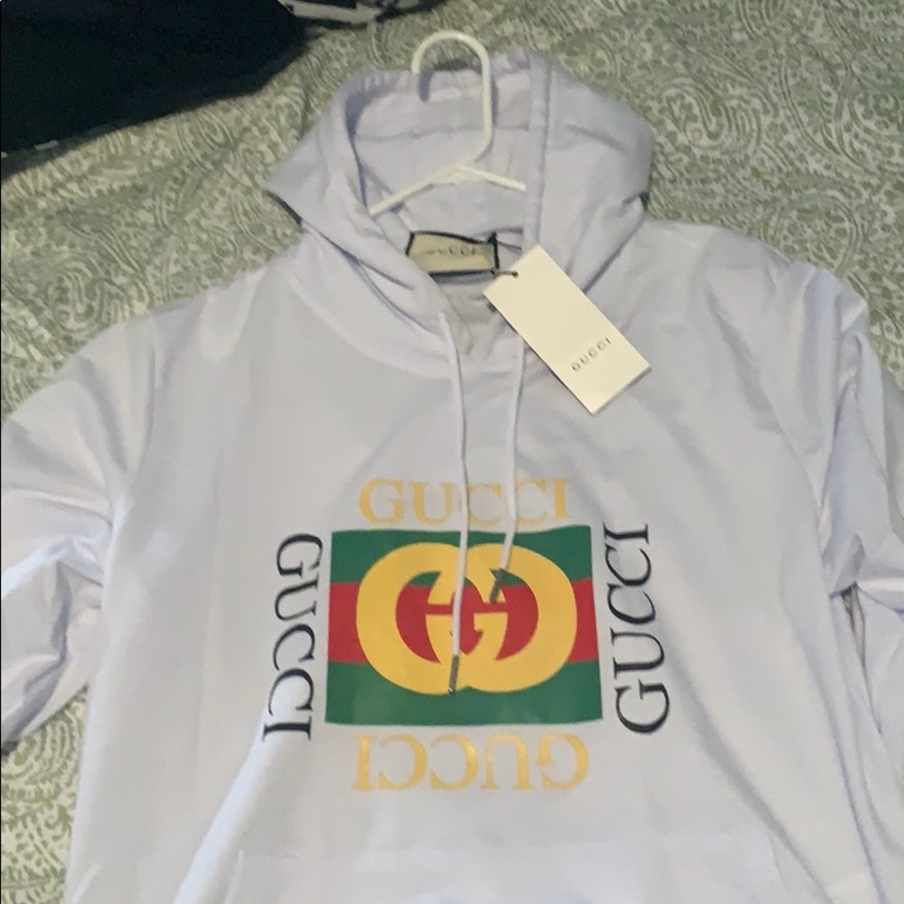 White Gucci hoodie